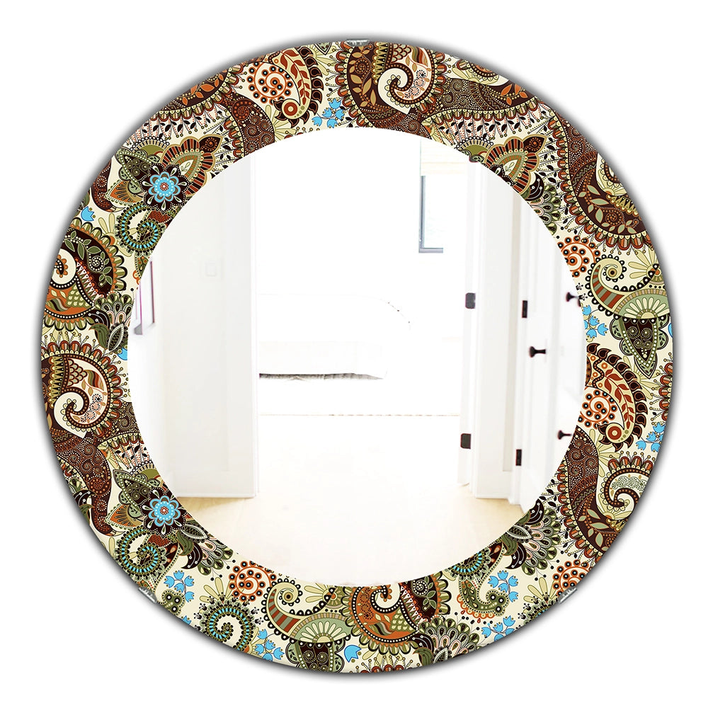 Bohemian Wall Mirror - Paisley - Printed Mirror