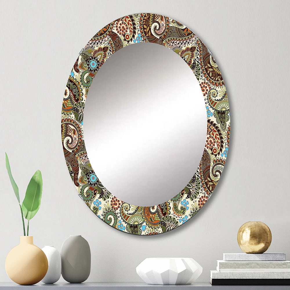 Bohemian Wall Mirror - Paisley - Printed Mirror