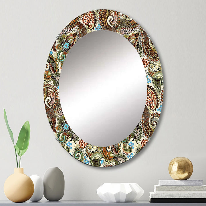 Bohemian Wall Mirror - Paisley - Printed Mirror