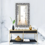 Abstract Rectangle Wall Mirror - Black & White - Large Mirror