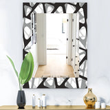Modern Decorative Mirror - Black & White - Rectangle Mirror