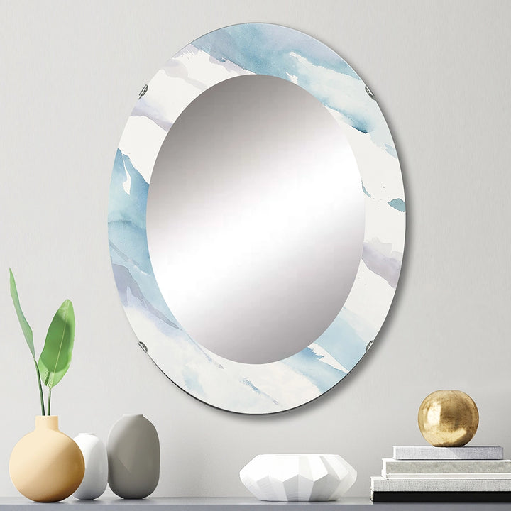 Traditional Decorative Mirror - Modern Abstract Drift - Large Wall Mirror