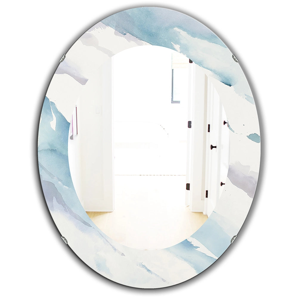 Traditional Decorative Mirror - Modern Abstract Drift - Large Wall Mirror