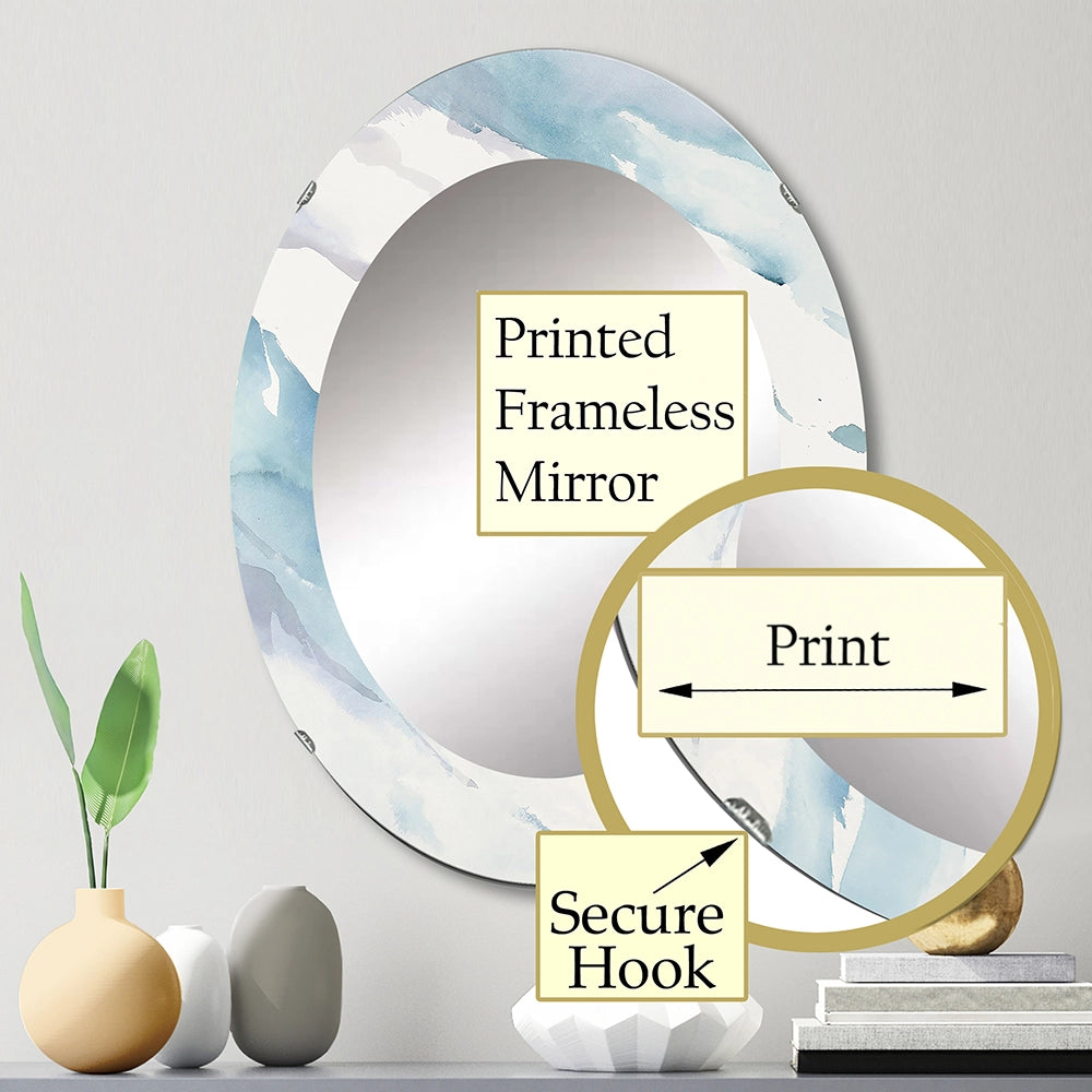 Traditional Decorative Mirror - Modern Abstract Drift - Large Wall Mirror