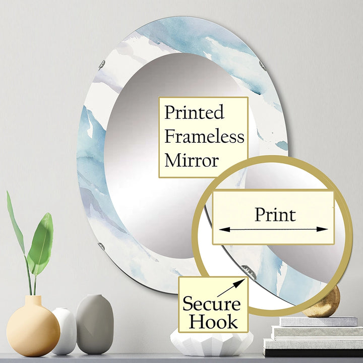 Traditional Decorative Mirror - Modern Abstract Drift - Large Wall Mirror