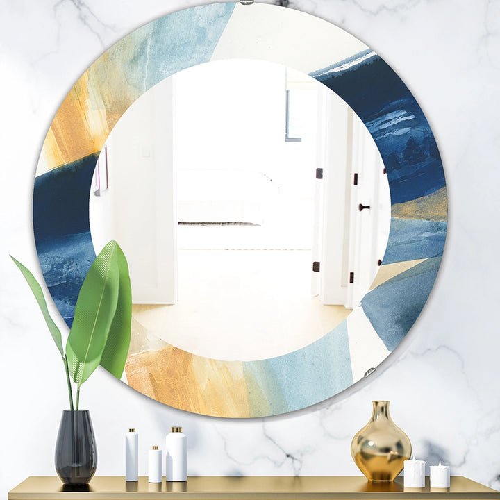 Abstract Wall Mirror - Indigo Panel I - Decorative Mirror