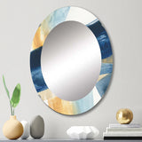 Abstract Wall Mirror - Indigo Panel I - Decorative Mirror