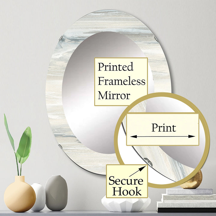 Modern Wall Mirror - watercolor colorfields I - Printed Mirror