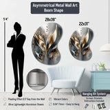 Woman With Fashion Hats II - Asymmetric Metal Wall Art