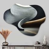 Grey Concrete Canvas Subtle II - Asymmetric Metal Wall Art