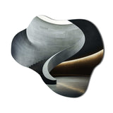 Grey Concrete Canvas Subtle II - Asymmetric Metal Wall Art