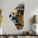 USA Big Sur California Landscape I - Asymmetric Metal Wall Art