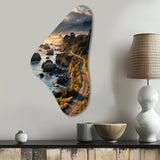 USA Big Sur California Landscape I - Asymmetric Metal Wall Art