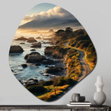 USA Big Sur California Landscape I - Asymmetric Metal Wall Art