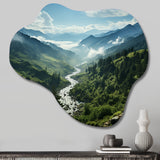 USA Great Smoky Mountains Landscape I - Asymmetric Metal Wall Art