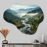 USA Great Smoky Mountains Landscape III - Asymmetric Metal Wall Art