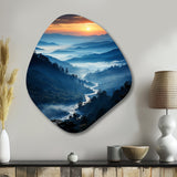 USA Great Smoky Mountains - Asymmetric Metal Wall Art