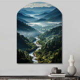 USA Great Smoky Mountains & Rivers - Asymmetric Metal Wall Art