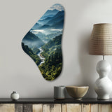 USA Great Smoky Mountains & Rivers - Asymmetric Metal Wall Art