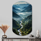 USA Great Smoky Mountains & Rivers - Asymmetric Metal Wall Art