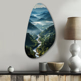 USA Great Smoky Mountains & Rivers - Asymmetric Metal Wall Art