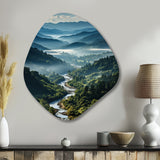 USA Great Smoky Mountains & Rivers - Asymmetric Metal Wall Art