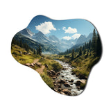 USA Rocky Mountain National Park River II - Asymmetric Metal Wall Art