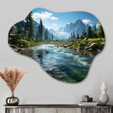 USA Yosemite National Park Landscape III - Asymmetric Metal Wall Art