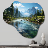 USA Yosemite National Park Landscape III - Asymmetric Metal Wall Art