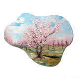 Vangogh Blooming Cherry Trees - Asymmetric Metal Wall Art