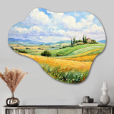 Vangogh Rolling Hills I - Asymmetric Metal Wall Art