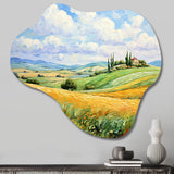 Vangogh Rolling Hills I - Asymmetric Metal Wall Art