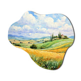 Vangogh Rolling Hills I - Asymmetric Metal Wall Art