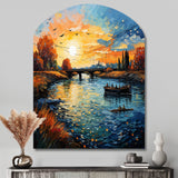 Vangogh The Bridge At Arles II - Asymmetric Metal Wall Art