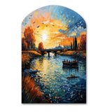 Vangogh The Bridge At Arles II - Asymmetric Metal Wall Art