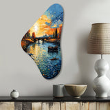 Vangogh The Bridge At Arles II - Asymmetric Metal Wall Art