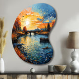 Vangogh The Bridge At Arles II - Asymmetric Metal Wall Art