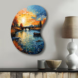 Vangogh The Bridge At Arles II - Asymmetric Metal Wall Art