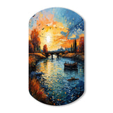 Vangogh The Bridge At Arles II - Asymmetric Metal Wall Art