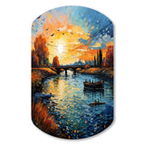 Vangogh The Bridge At Arles II - Asymmetric Metal Wall Art