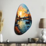 Vangogh The Bridge At Arles II - Asymmetric Metal Wall Art