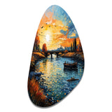 Vangogh The Bridge At Arles II - Asymmetric Metal Wall Art