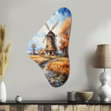 Vangogh The Old Mill - Asymmetric Metal Wall Art