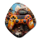 Colorful Video Game Gameplay Delight I - Asymmetric Metal Wall Art