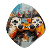 Colorful Video Game Gameplay Delight II - Asymmetric Metal Wall Art