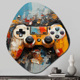 Colorful Video Game Gameplay Delight II - Asymmetric Metal Wall Art