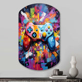 Video Game Pixel Pop I - Asymmetric Metal Wall Art