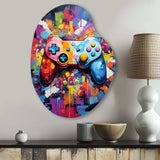 Video Game Pixel Pop I - Asymmetric Metal Wall Art