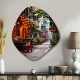 Vietnam Hanoi Old Floral Quarter II - Asymmetric Metal Wall Art