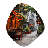 Vietnam Hanoi Old Floral Quarter II - Asymmetric Metal Wall Art